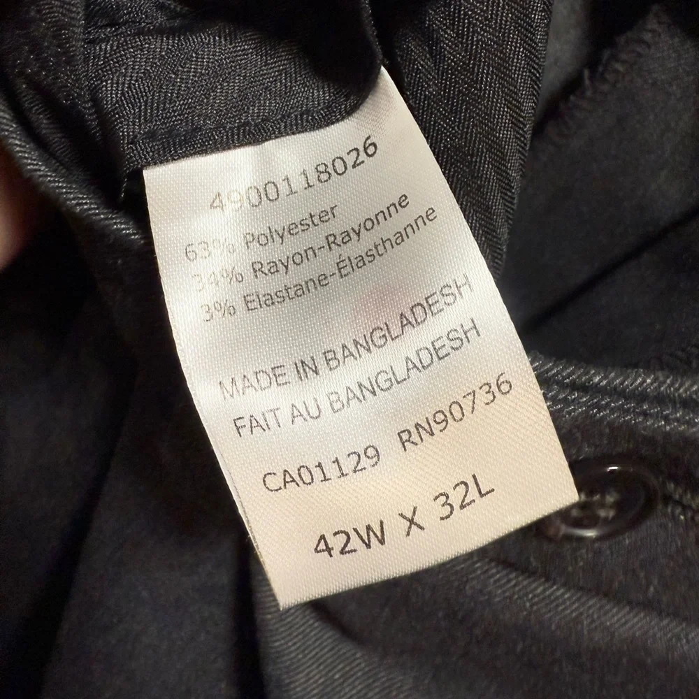 Ralph Lauren Men's Dark Gray Dress Pants 42x32